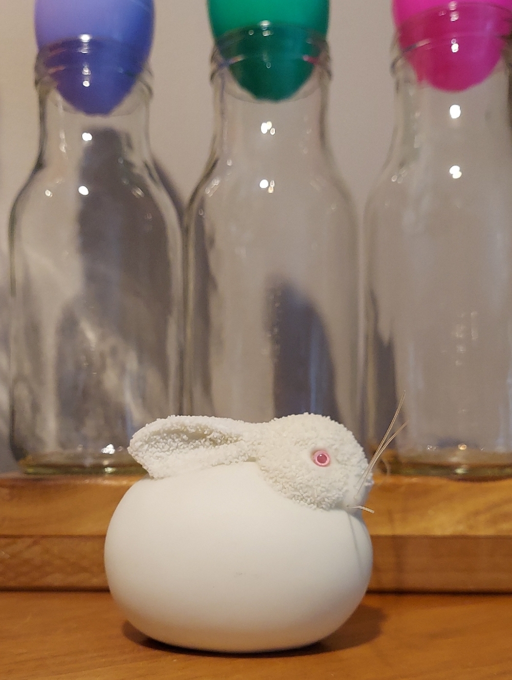 Dept 56 Snowbunnies Spring Easter Bunny Rabbit Porcelain Small Figurine, Vintage